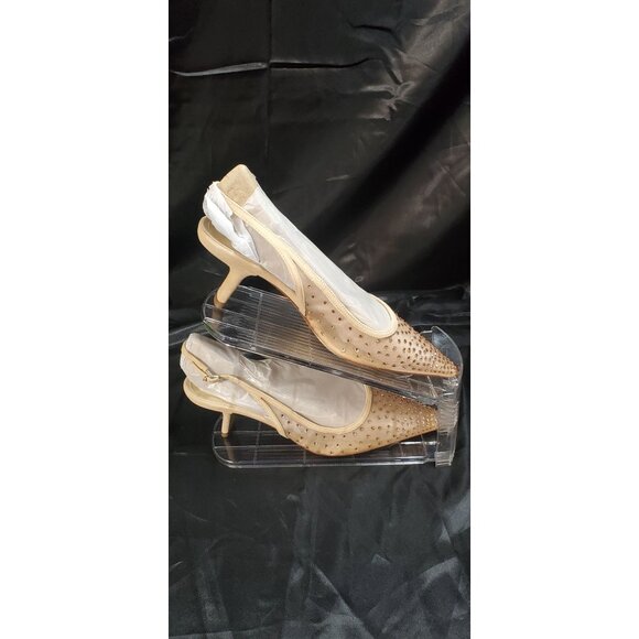 Sam Edelman Womens Bianka Slingback Pump (Beechwood Glitz Mesh) Size 9.5 - Picture 2 of 9